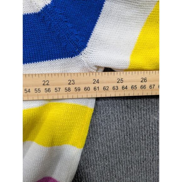 Mickey Mouse Cardigan Womens Large Jacquard Knit Disney Colorful Embroidered - Picture 7 of 9